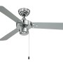 AIRERYDER Deckenventilator Cyrus Chrom, 107 cm Durchmesser, mit Zugschnur.