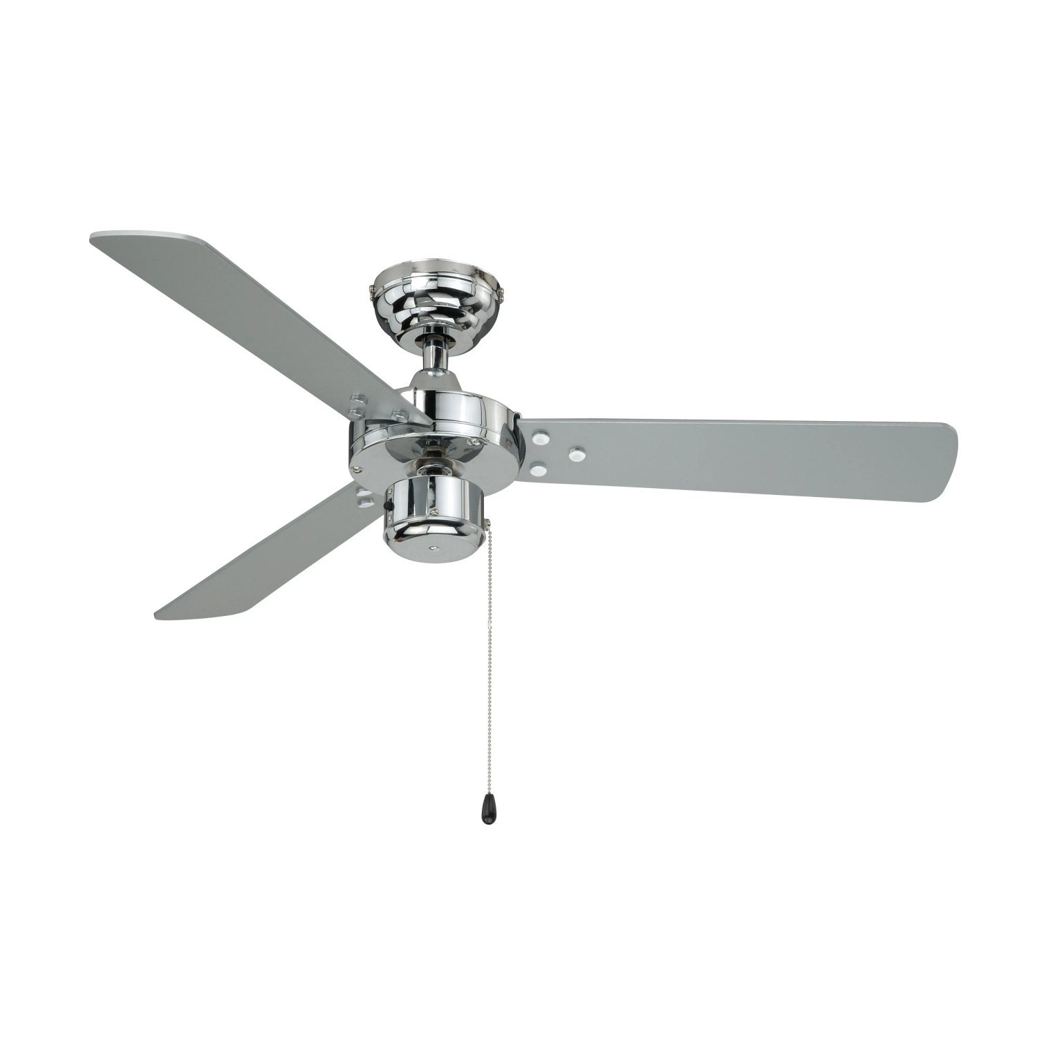 AIRERYDER Deckenventilator Cyrus Chrom, 107 cm Durchmesser, mit Zugschnur.