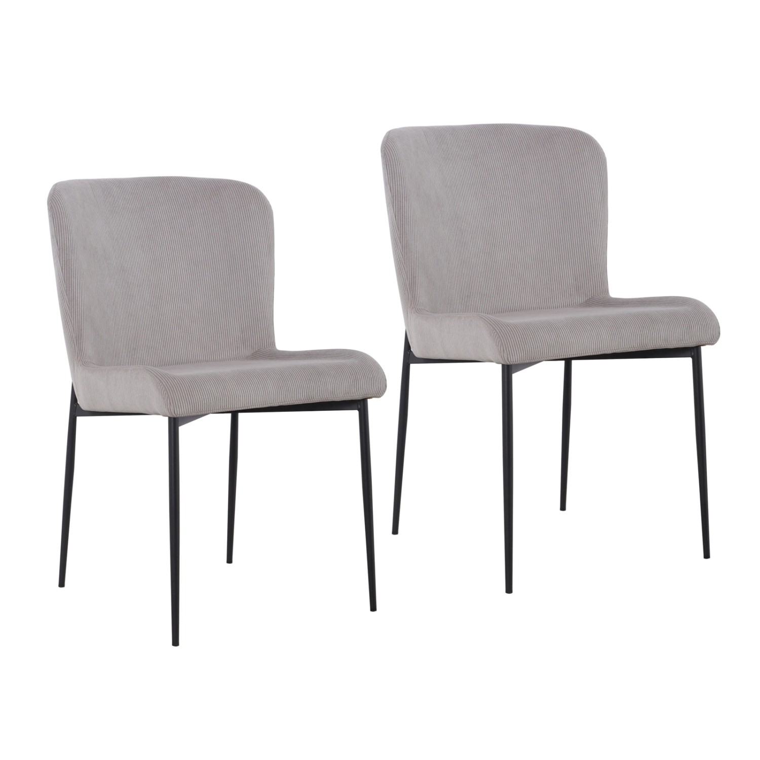 Svita Freddie Esszimmerstuhl 2er Set Cordbezug Polsterstuhl Esszimmer Küche günstig online kaufen