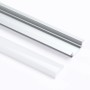 Orion Lightstyle Alu-Profil für LED-Streifen, 2m, biegbares Kurvenprofil mit Abdeckung.