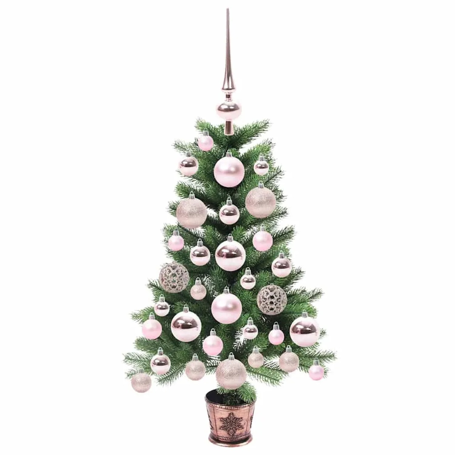 vidaXL Weihnachtsbaum mit 150 LEDs mit Ständer Grün 65 cm PE 3396293