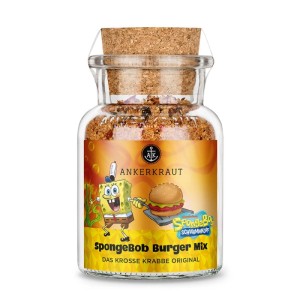 Ankerkraut Spongebob Burger Gewürzmischung im Korkenglas, ideal für Burger-Liebhaber.