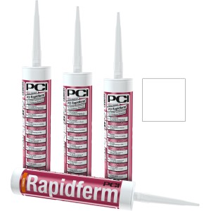 PCI Rapidferm Hybrid Klebstoff, weiße Kartusche, für Wand und Boden.