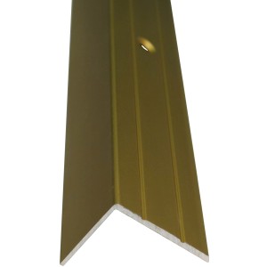 Messingfarbenes Treppenwinkelprofil, 25x20mm, 1000mm lang, für Laminat & Parkett.