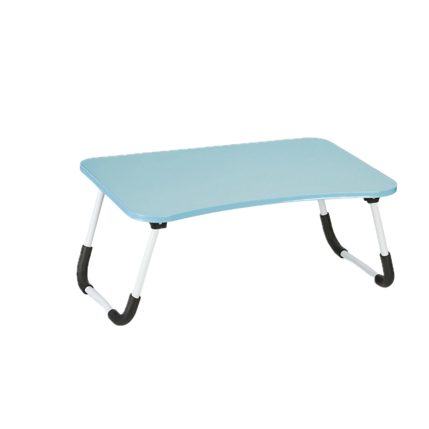 Relaxdays Laptoptisch MDF Eisen Hellblau Zusammenklappbar 63 cm x 40 cm x 26 cm