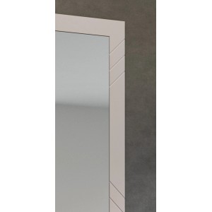 Inn.Furn Garderobenspiegel Sand 80 x 80 cm mit Rahmen Apunti