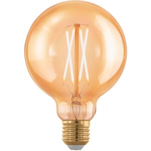 Eglo E27 LED-Leuchtmittel in Globeform, 4 W, extra warmes Licht, 14 x 9,5 cm (H x Ø).