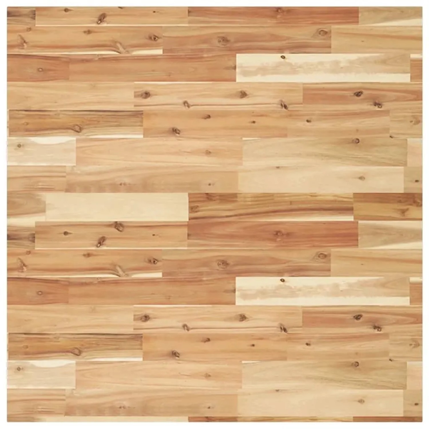 vidaXL Tischplatte Quadratisch 80x80x2 cm Massivholz Akazie 4008722