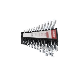 Gedore Doppelmaulschlüssel-Satz, 12-teilig, kurze Ausführung (6-32 mm) im Halter.