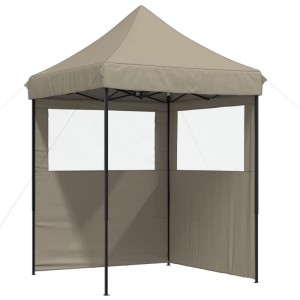 vidaXL Party-Zelt Taupe 200 x 200 x 306 cm Oxford-Stoff 42023524