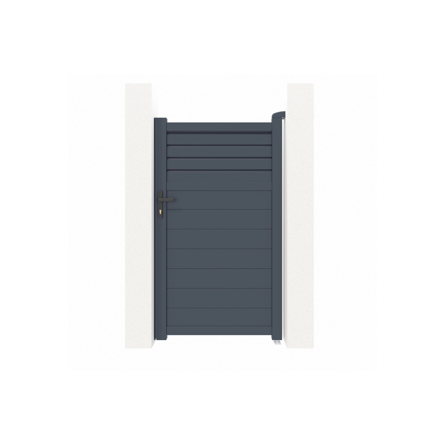 Casanoov Gartentür Aus Aluminium 1M Carpatia H 180Cm Grau günstig online kaufen