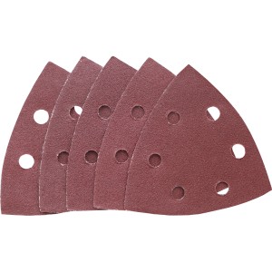 LUX Schleifauflagen für Deltaschleifer, 25 Stück, Körnung 120, zum Schleifen von Holz und Metall.