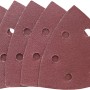 LUX Schleifauflagen für Deltaschleifer, 25 Stück, Körnung 120, zum Schleifen von Holz und Metall.