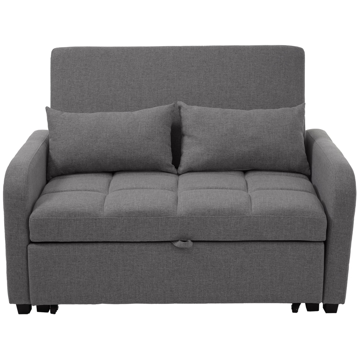 Merax Modulares Schlafsofa Cord Oval Sofa  173x176 cm