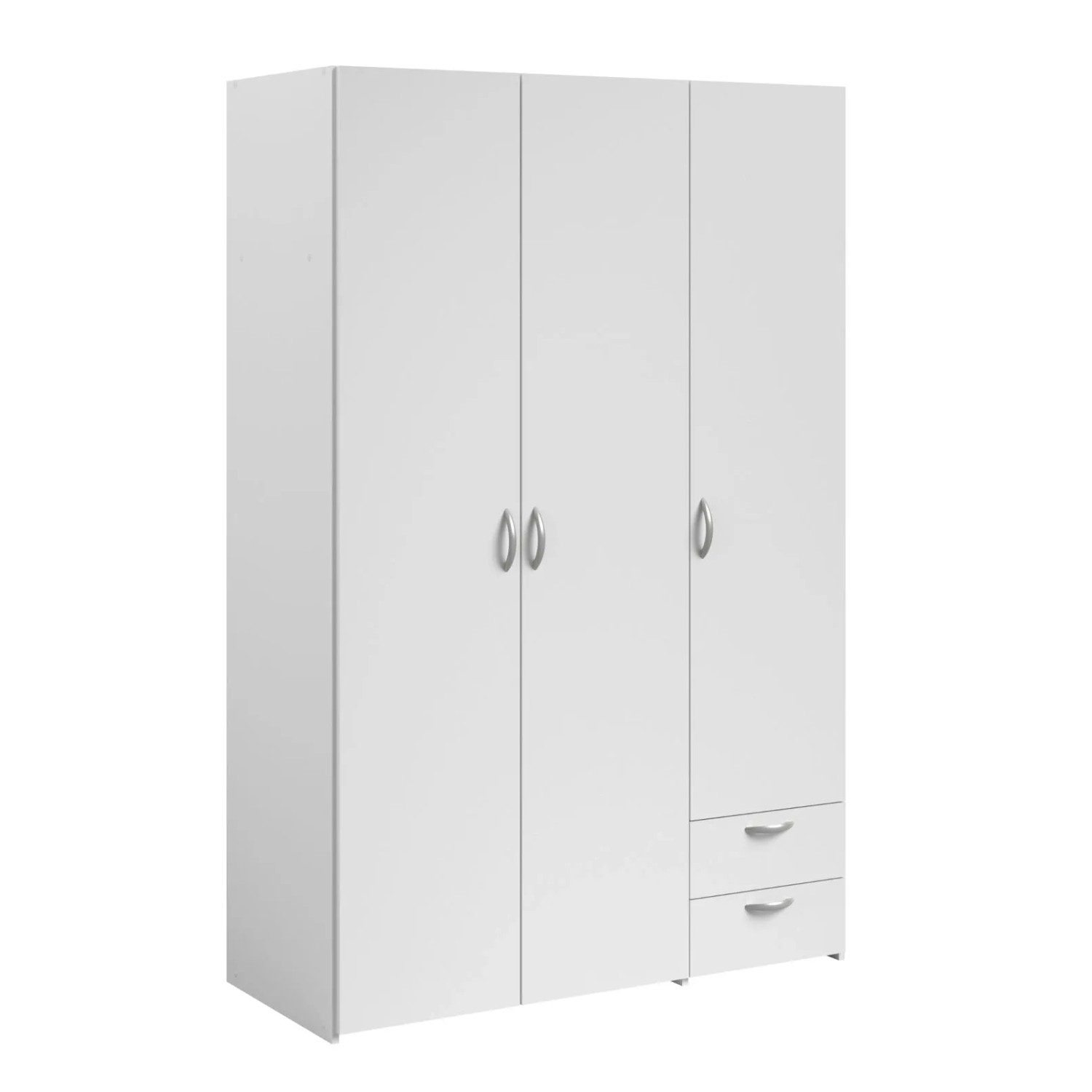 Parisot Kleiderschrank in Weiß Drehtürenschrank 3-Türig 120 x 185 cm Enjour günstig online kaufen