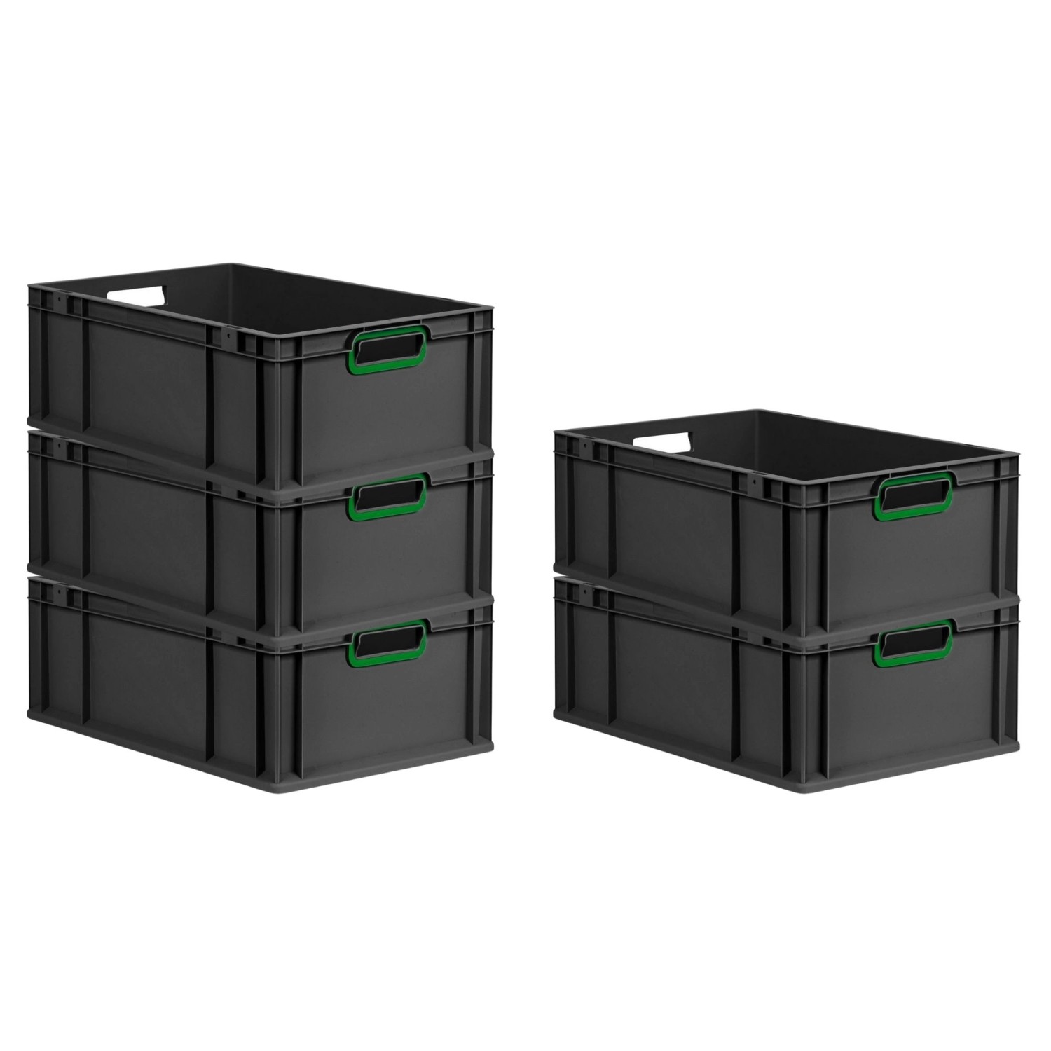 PROREGAL SparSet 5x Eurobox Nextgen Color HxBxT 22x40x60cm 44 Liter Griffe günstig online kaufen
