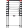 Hailo Teleskopleiter FlexLine 380, 13-stufig, Aluminium, bis 150 kg. Kompakt und sicher für Arbeiten in der Höhe.