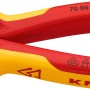 Knipex Seitenschneider, 160 mm, verchromt, mit rot-gelben Griffen für präzises Schneiden.