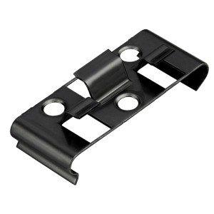 Schwarzer Kosche Befestigungsclip Nr. 2 für Deckenabschlussleisten, Zubehör für Laminat & Parkett.