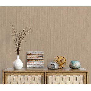 Goldene Uni-Vliestapete von Erismann, Guido Maria Kretschmer Fashion for Walls. Dekorative Tapete mit leichter Struktur.