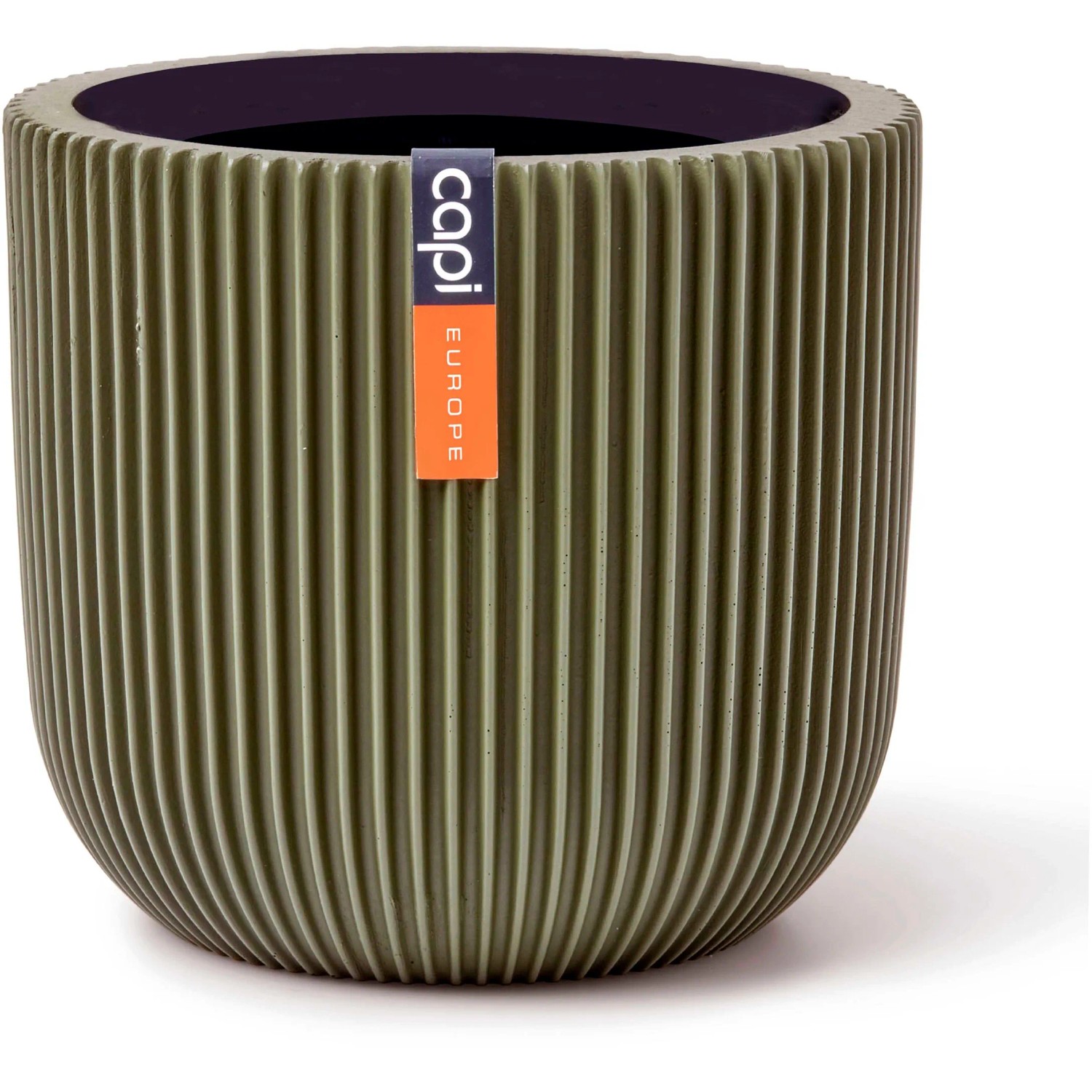 Topf-Kugel Groove Grün 14 x 13 cm