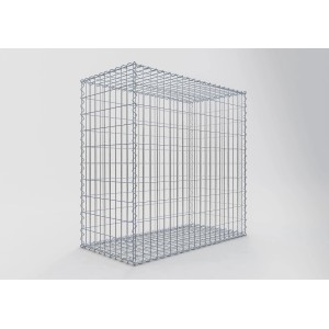 Gabiona Gabionenkorb, 100x100x50 cm, Maschenweite 5x10 cm, Drahtkorb für Einfassungen und Mauersysteme.