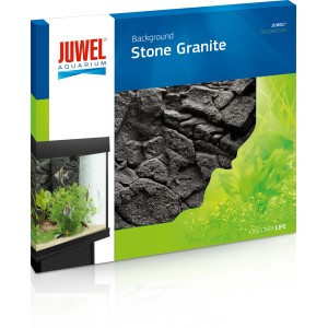 Juwel Aquarium-Rückwand Stone Granite Schwarz, 60x55cm, Steinoptik für Aquarien.
