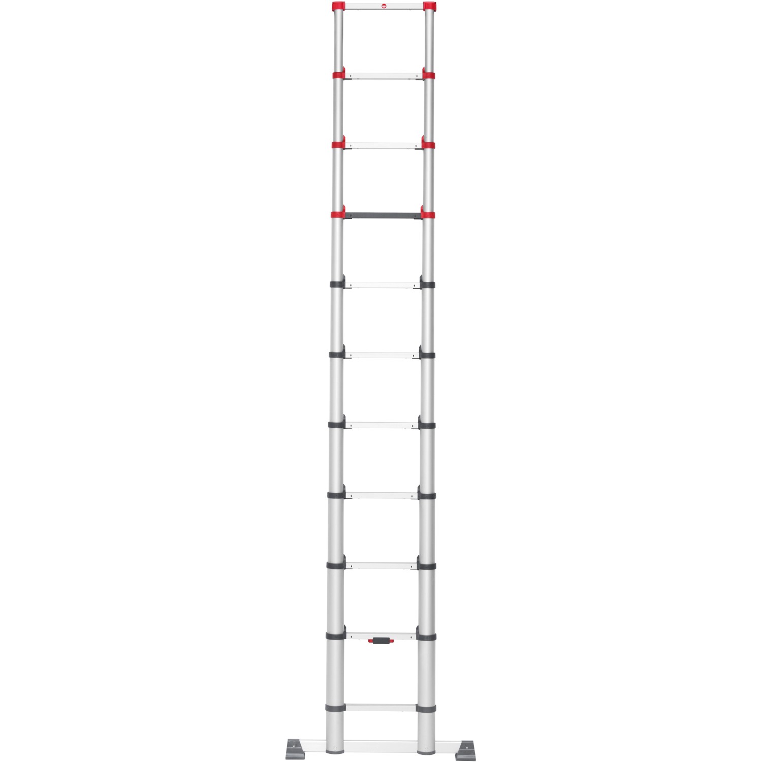 Hailo Sicherheits-Teleskopleiter FlexLine 320 Aluminium 11-stufig bis 150 kg