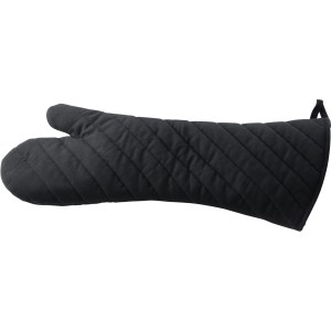 Fackelmann Hitzeschutzhandschuh XXL, 48 cm, schwarz, gesteppt.