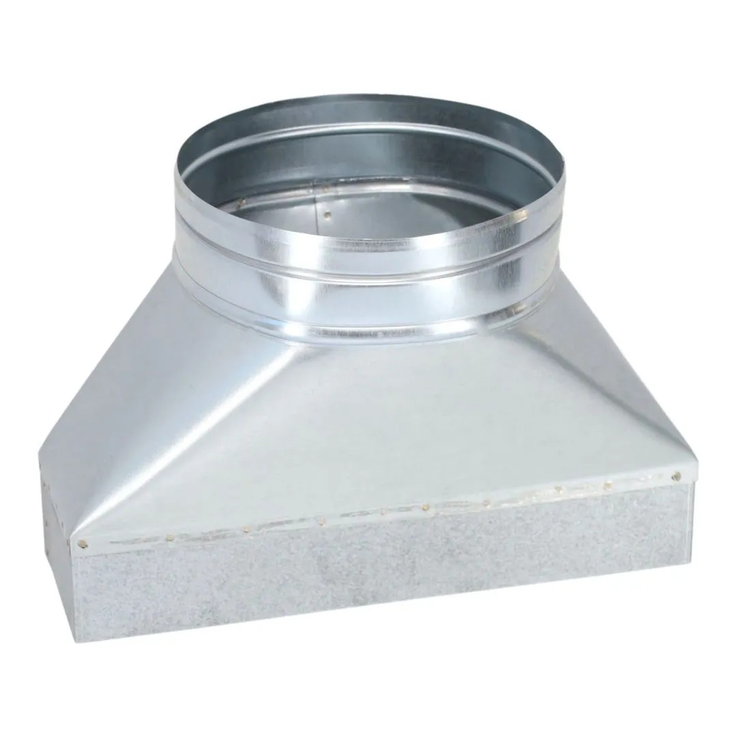 Subtiel Flachkanal Adapter 300 x 90 mm Auf Ø 180 mm Symmetrisch