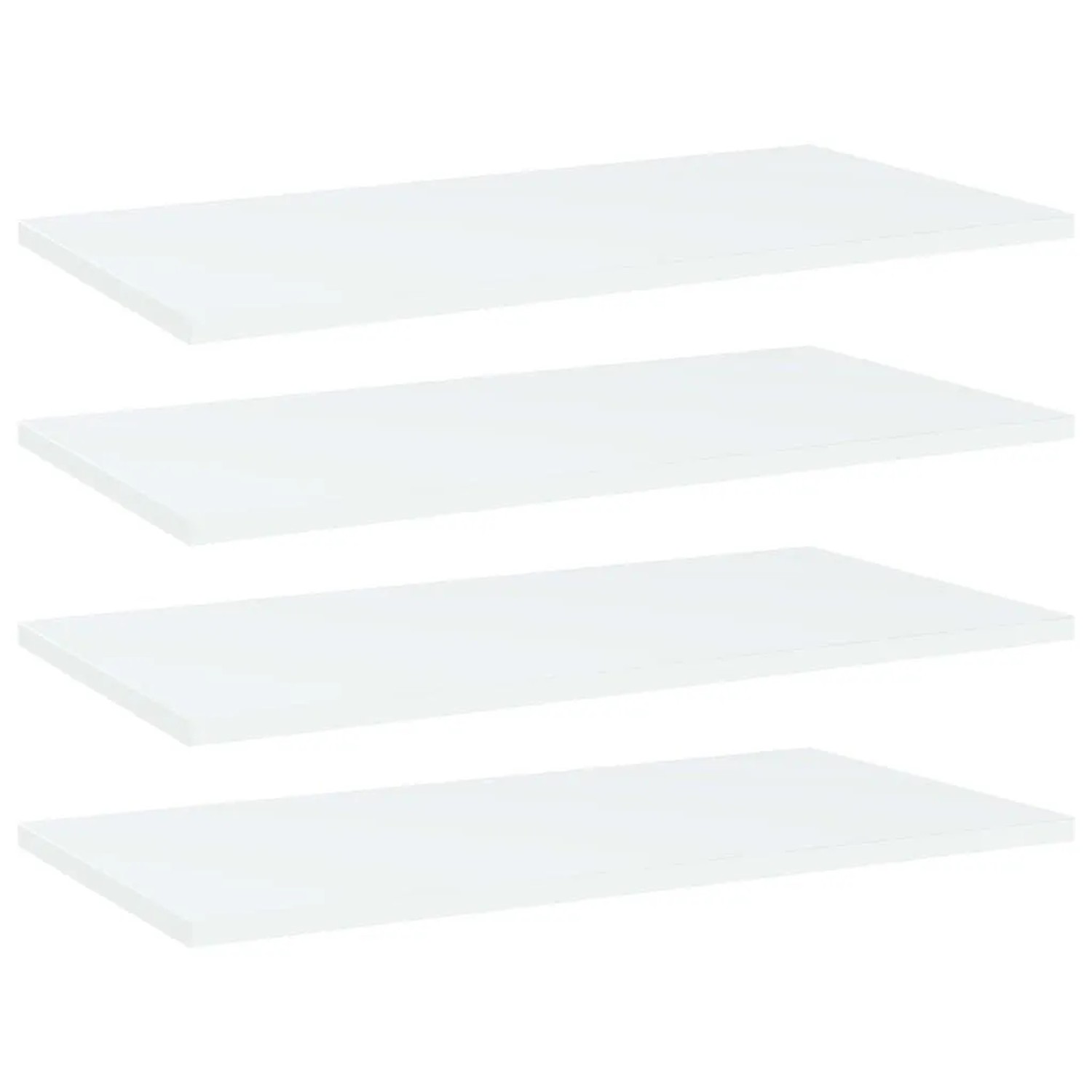 vidaXL Bücherregal-Bretter 4 Stk Weiß 60x30x1,5 cm Holzwerkstoff 805234