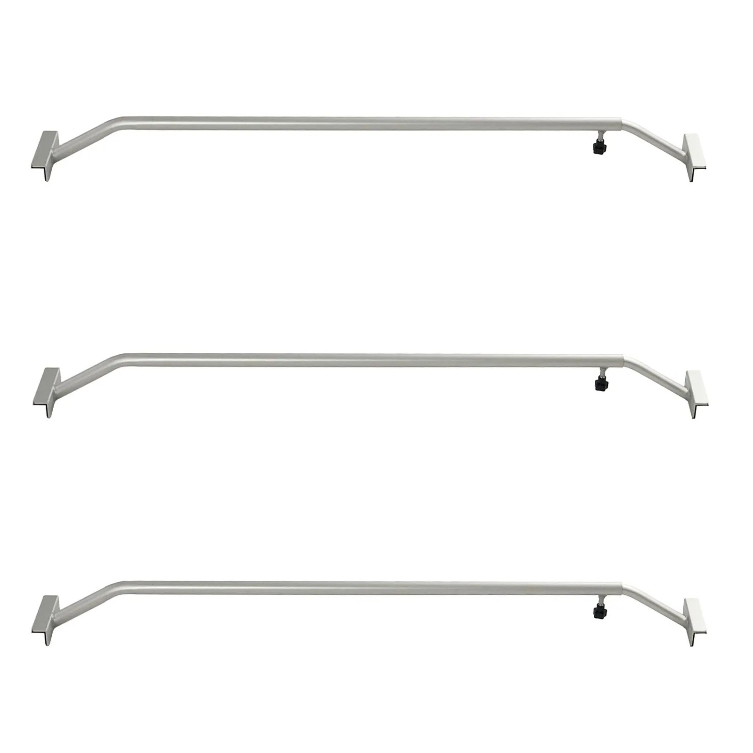 TRUTZHOLM 3x Alu Flachplanenbügel Verstellbar 1065 bis 1480 mm Planenstütze