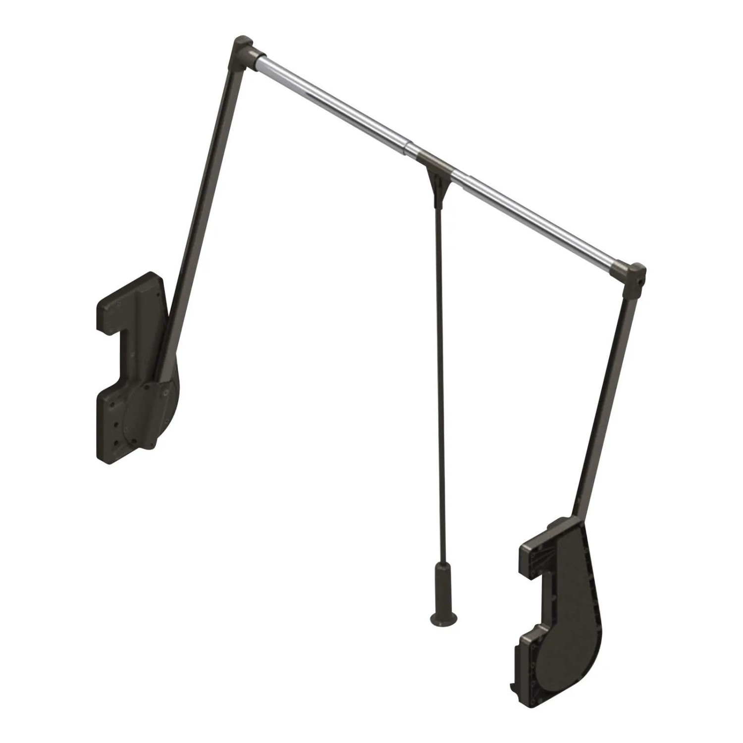 SOTECH Kleiderlift mit Teleskop Breitenverstellung 850 Bis 1150 mm Tragkraft 15 Kg Chrom Anthrazit