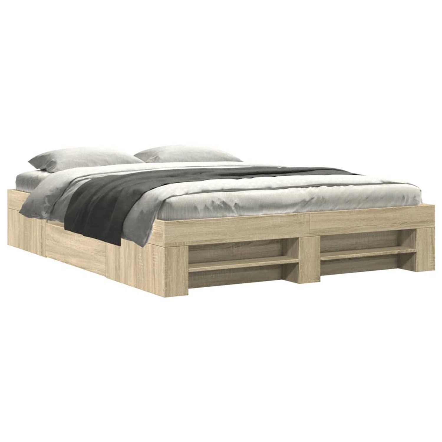 vidaXL Bettgestell ohne Matratze Sonoma-Eiche 160x200 cm Holzwerkstoff 3295 günstig online kaufen