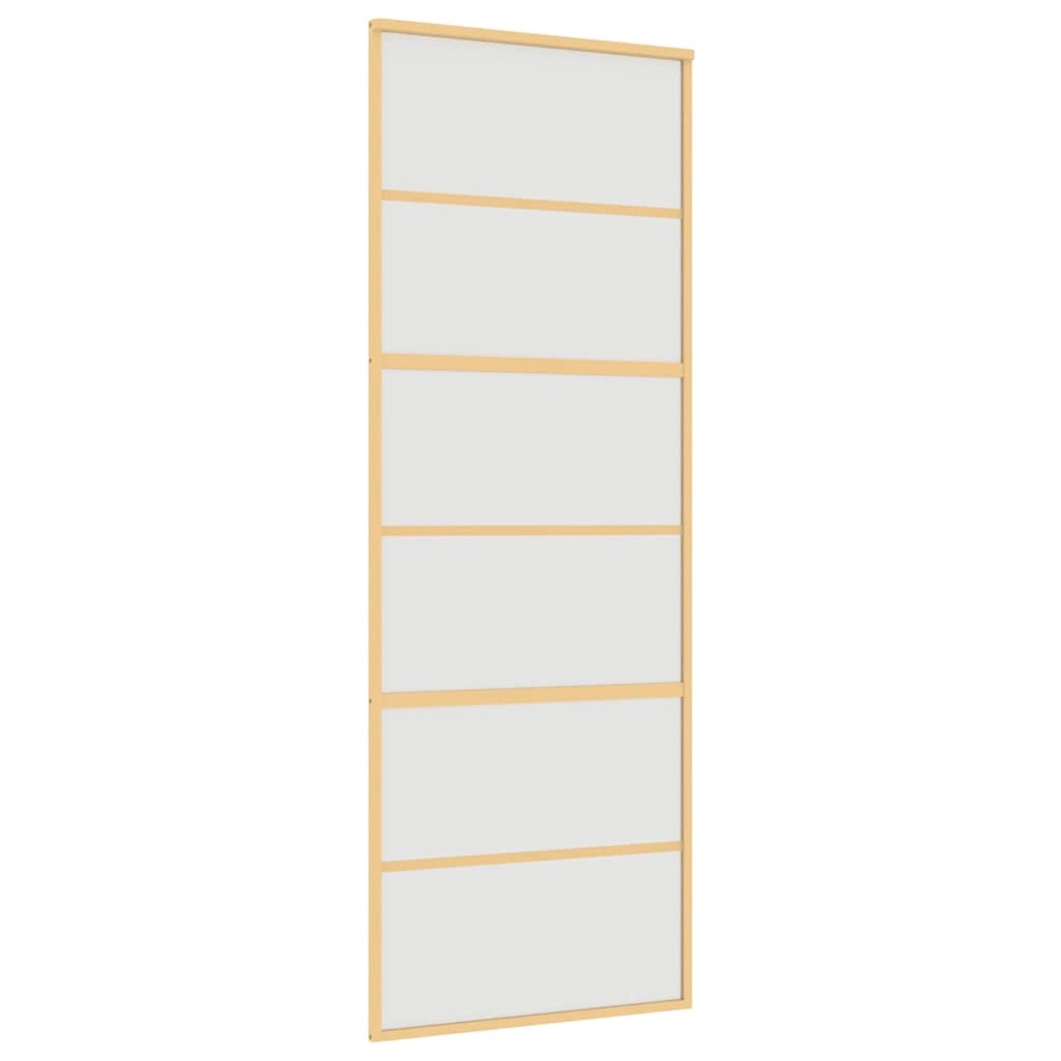 vidaXL Schiebetür Golden 76x205 cm Matt ESG-Glas und Aluminium 155163 günstig online kaufen
