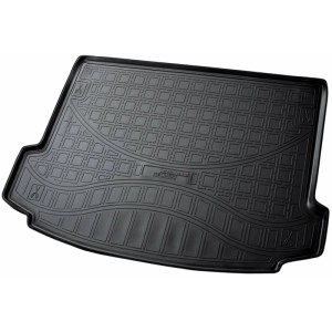 Schwarze Gummi Kofferraumwanne mit Rand für Range Rover Evoque II ab 2019.