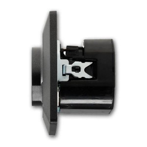 ChiliTec MILOS Steckdose mit USB CPDanthrazit mit Rahmen