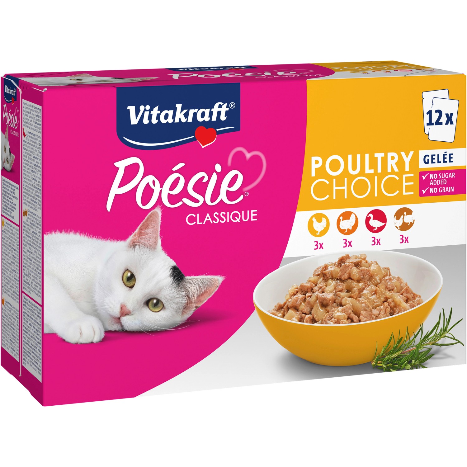 Vitakraft Katzen-Nassfutter Poesie Classique Gelee 12 x 85 g