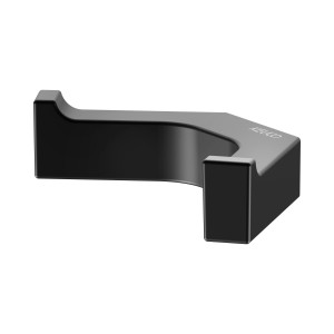 Keuco Edition 11 Doppel-Handtuchhaken, schwarz-matt, für Badaccessoires.