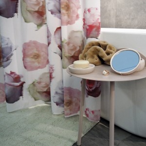 Spirella Duschvorhang Elements Muse mit floralem Muster, 180x240 cm.