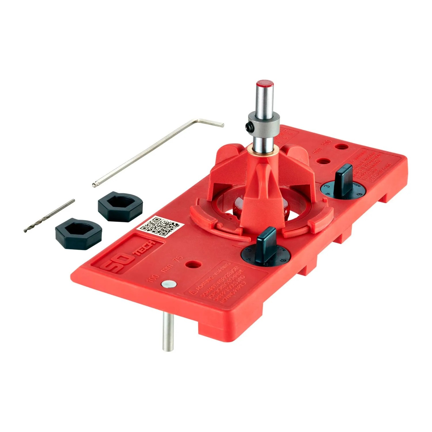 SOTECH Topfband Bohrschablone BSK-35-T45 T52 mit Forstnerbohrer Ø35 mm für Topfscharniere