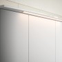 Pelipal Spiegelschrank Serie 4010, 122 cm, Weiß Glänzend mit Kranzbeleuchtung.