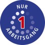 Symbol: Nur ein Arbeitsgang für die Kratzerpolitur.