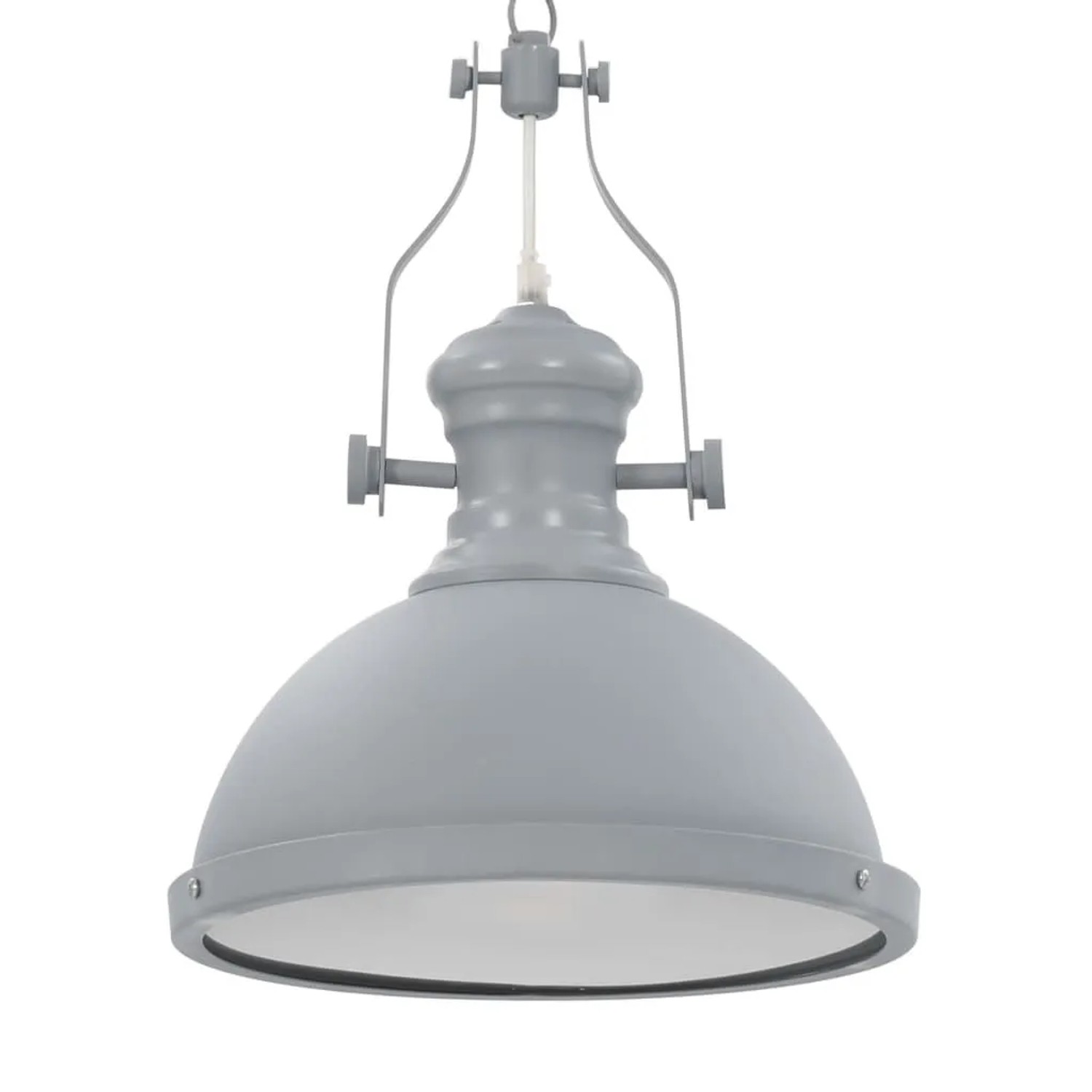 vidaXL Deckenleuchte Grau Rund E27 281625