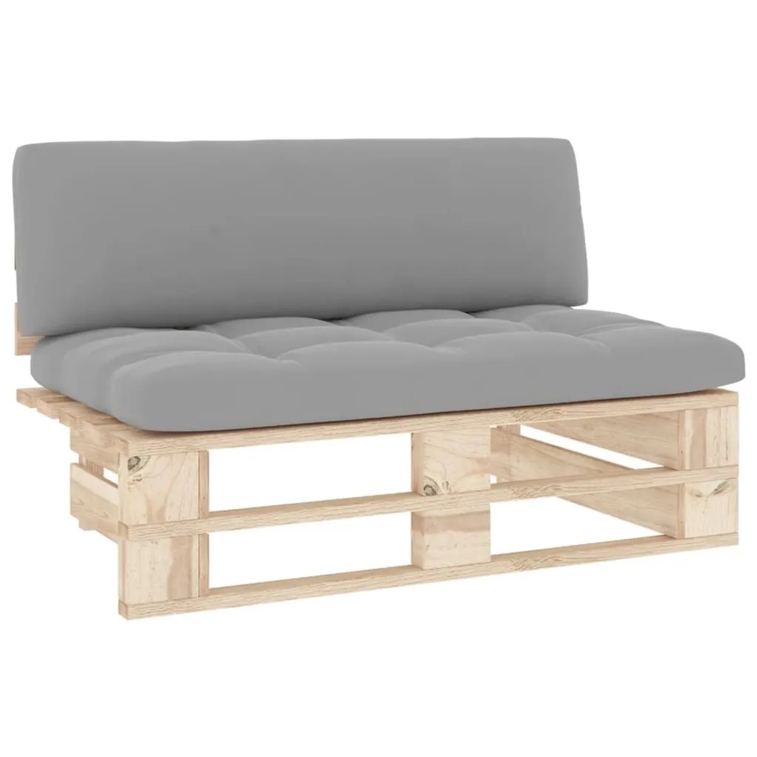 vidaXL Outdoor-Mittelsofa Paletten Imprägniertes Kiefernholz 3066531