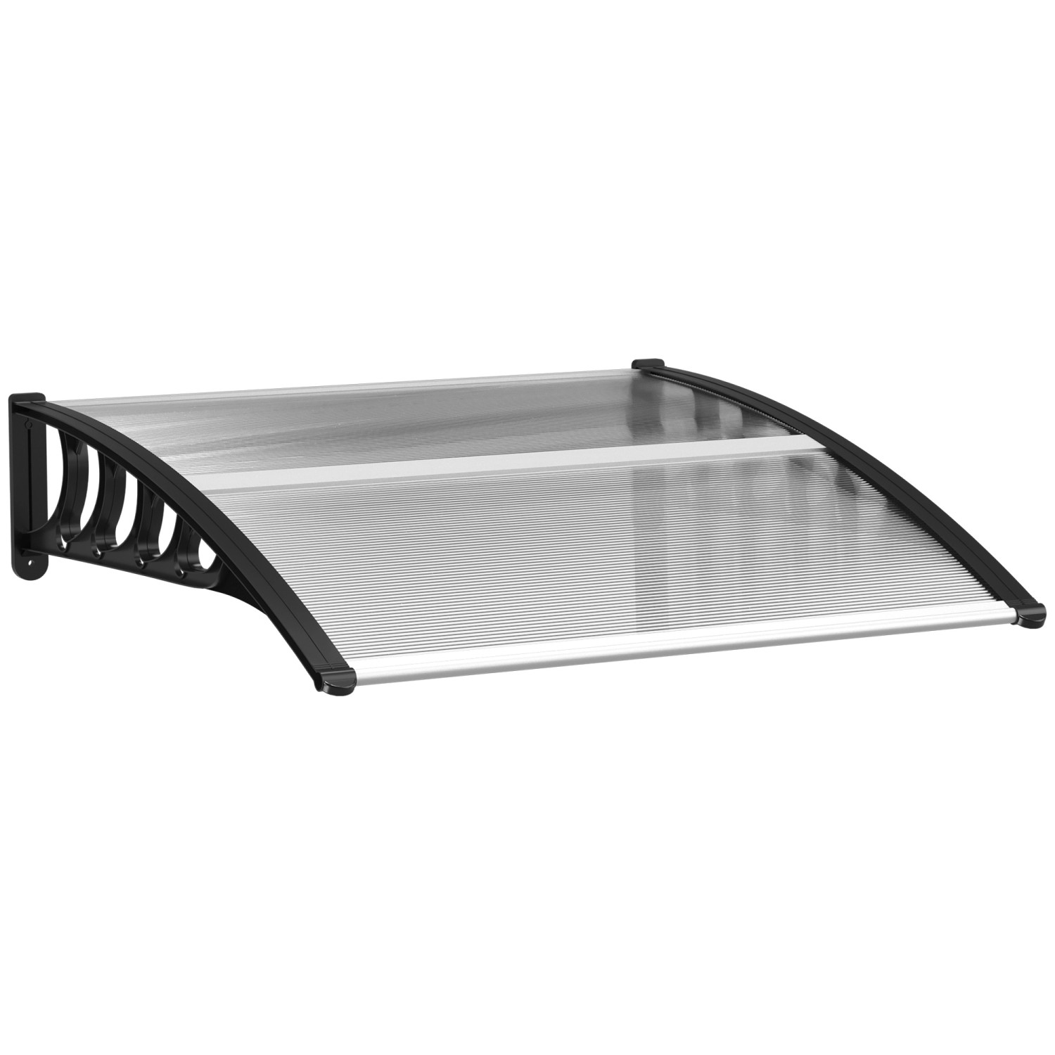 Outsunny Pultvordach Vordach für Haustür 103 x 96,5 x 27cm mit UV Schutz Sc günstig online kaufen