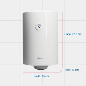 Regent Hängespeicher REG 80 VR PL EU, 80 Liter Warmwasserspeicher für die Wandmontage.