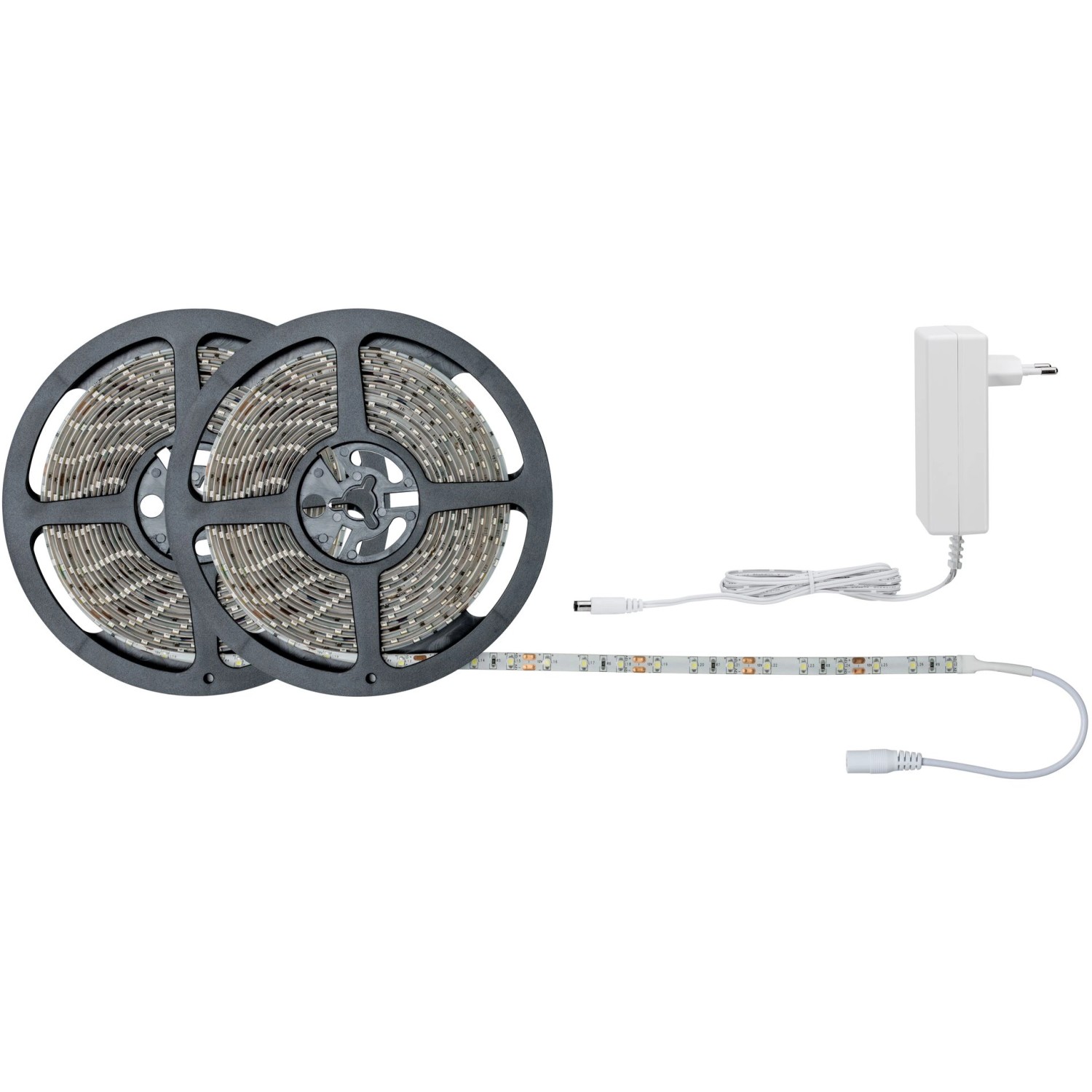 Paulmann LED-Strip Set, 10 m, Tageslichtweiß, auf Rollen mit Netzteil.