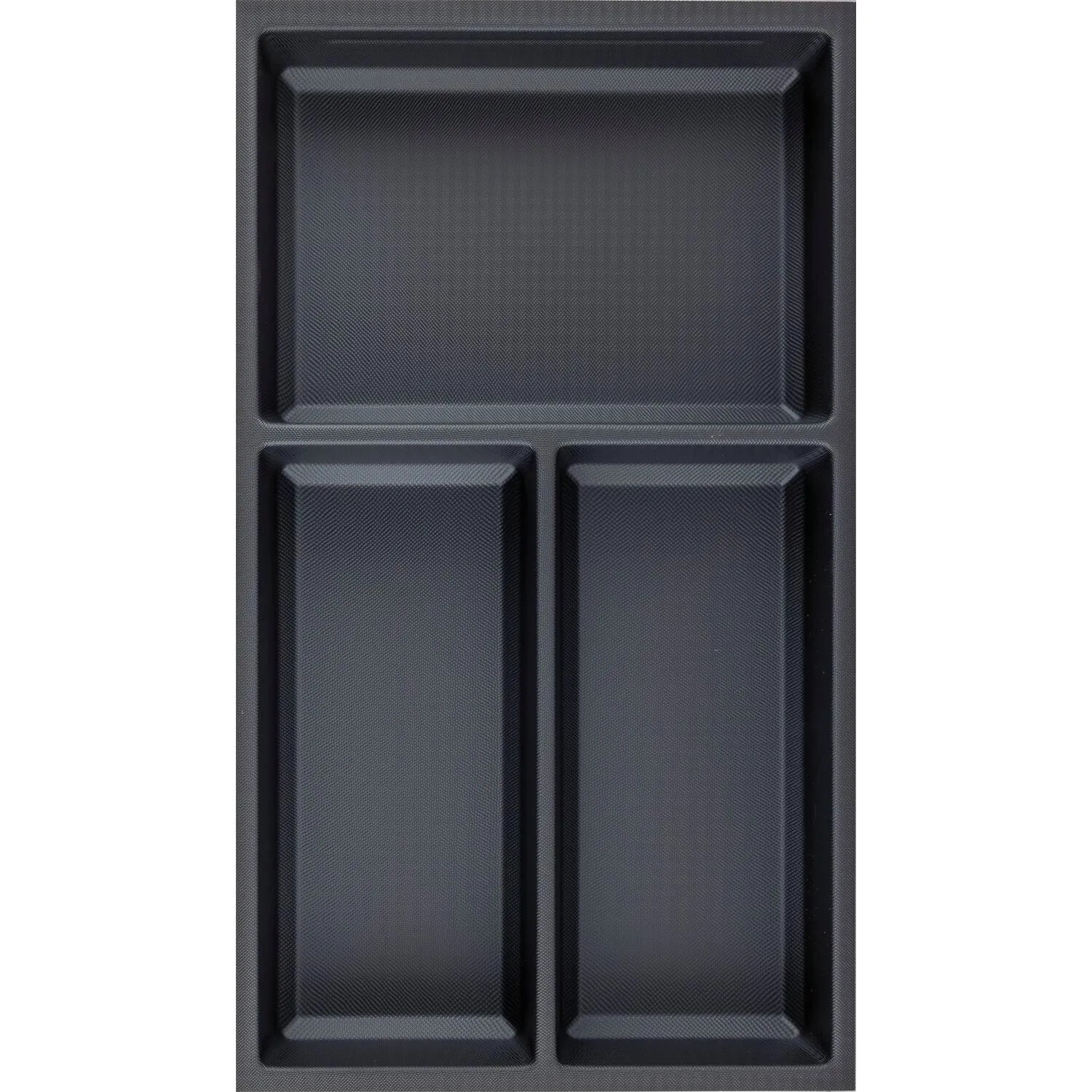 Agoform Besteckeinsatz Sky 550/35 Schubladeneinsatz Kunststoff Kristall Soft Touch Schwarz