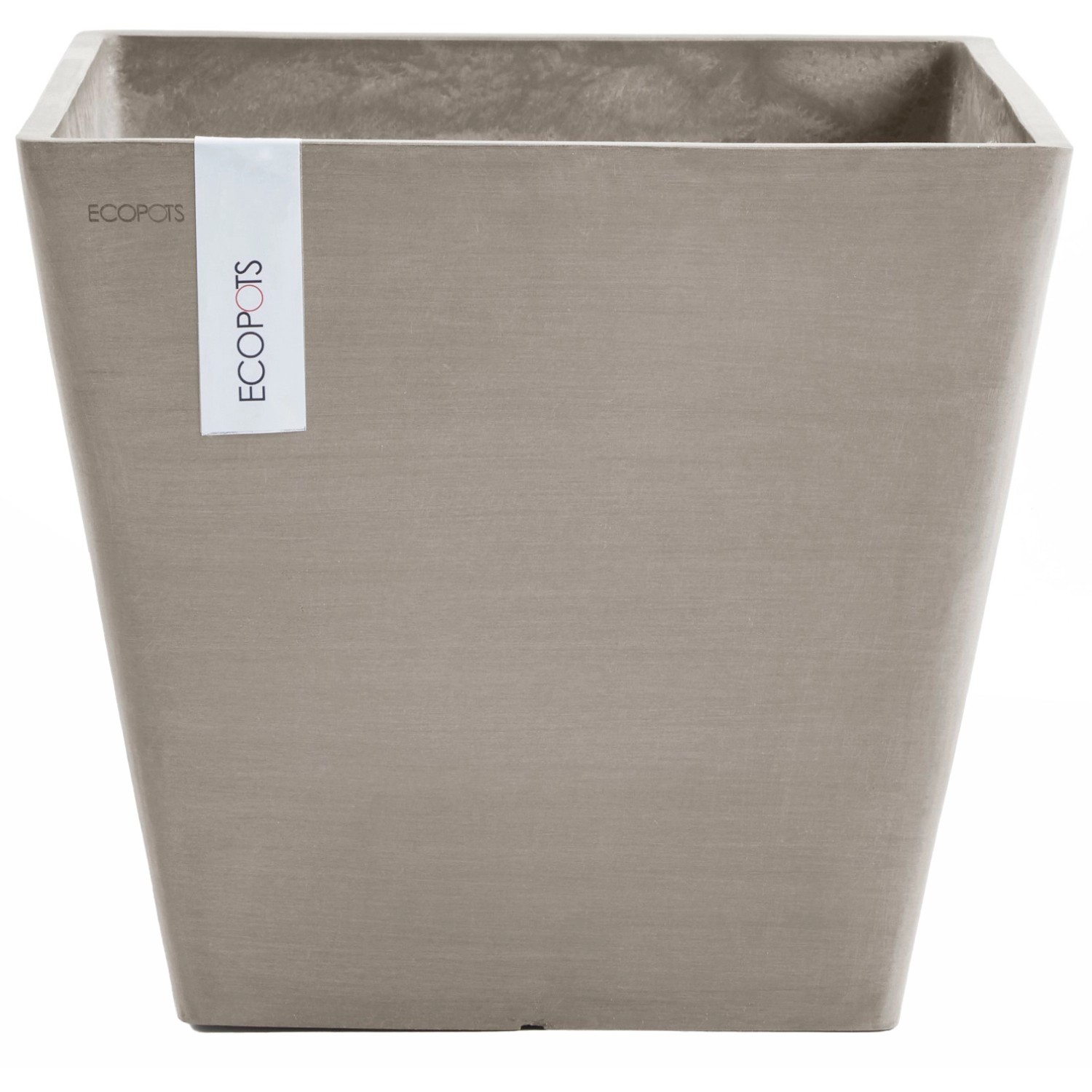 Ecopots Pflanztopf Rotterdam Braungrau 40 cm günstig online kaufen